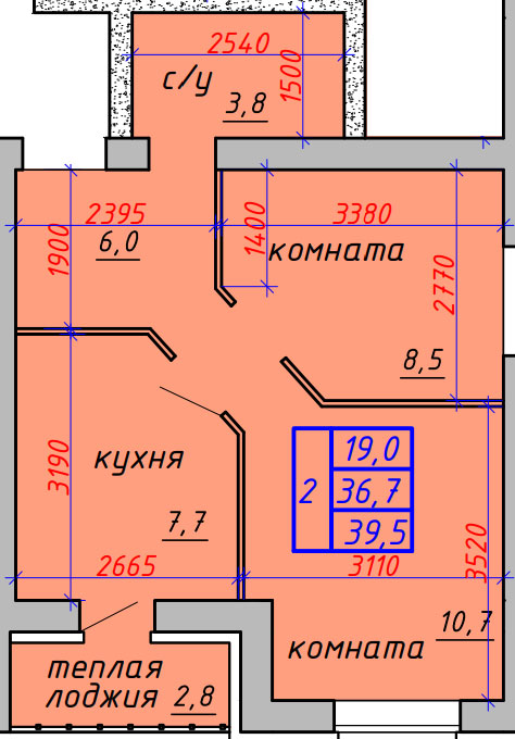 Детальная планировка квартир