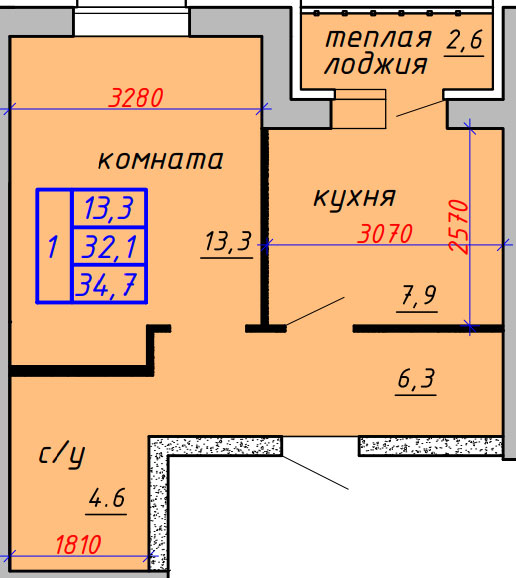 Детальная планировка квартир